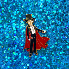 Load image into Gallery viewer, Tuxedo Mask Enamel Pin - Sailor Moon: Perfect Humans x Cult Fiction Press Collab