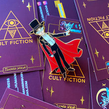 Load image into Gallery viewer, Tuxedo Mask Enamel Pin - Sailor Moon: Perfect Humans x Cult Fiction Press Collab