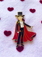 Load image into Gallery viewer, Tuxedo Mask Enamel Pin - Sailor Moon: Perfect Humans x Cult Fiction Press Collab
