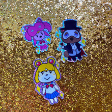 Load image into Gallery viewer, Moonie Crossing Rainbow Glitter Stickers!