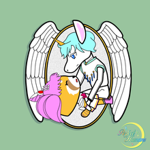 Load image into Gallery viewer, Sailor Retsuko & Seilios Pin and Sticker Set!