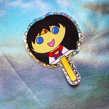 Load image into Gallery viewer, Moonie Bubblegum Popsicle Stickers - Inner Senshi - Rainbow Glitter!