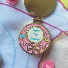 Load image into Gallery viewer, Sleepy Star Hinged Compact Pins!