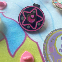 Load image into Gallery viewer, Sleepy Star Hinged Compact Pins!