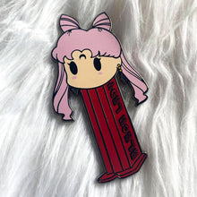 Load image into Gallery viewer, Black Lady Mini PEZ Dispenser Pin & Sticker Set