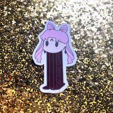 Load image into Gallery viewer, Black Lady Mini PEZ Dispenser Pin & Sticker Set