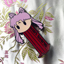 Load image into Gallery viewer, Black Lady Mini PEZ Dispenser Pin & Sticker Set