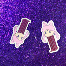 Load image into Gallery viewer, Black Lady Mini PEZ Dispenser Pin & Sticker Set