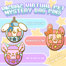 Load image into Gallery viewer, BizBaz Virtual Pets Mystery Bag Pins + Stickers!