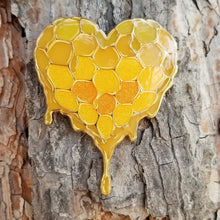 Load image into Gallery viewer, Heart of Liquid Gold Pin
