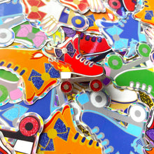Load image into Gallery viewer, Moonie Skates Enamel Pin & Sticker Collection