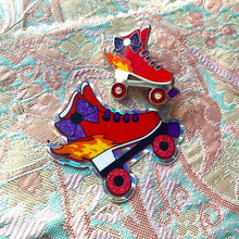 Load image into Gallery viewer, Moonie Skates Enamel Pin & Sticker Collection