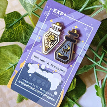Load image into Gallery viewer, Sun or Moon Blessing Potion Bottle Hard Enamel Pin