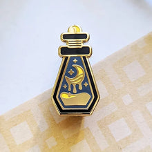Load image into Gallery viewer, Sun or Moon Blessing Potion Bottle Hard Enamel Pin