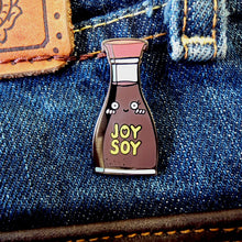 Load image into Gallery viewer, SUSHI & JOY SOY SOYA HARD ENAMEL PIN