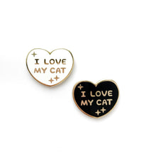 Load image into Gallery viewer, I LOVE MY CAT(S) LAPEL PIN •