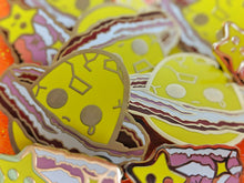 Load image into Gallery viewer, Sad Saturn egg pin