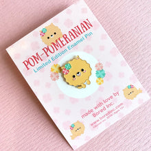 Load image into Gallery viewer, POM-POM CUTE PASTEL POMERANIAN ENAMEL PIN