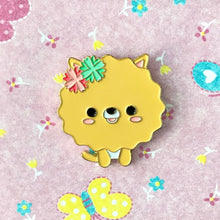 Load image into Gallery viewer, POM-POM CUTE PASTEL POMERANIAN ENAMEL PIN