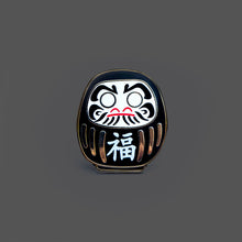 Load image into Gallery viewer, DARUMA DOLL ENAMEL PIN - JAPANESE LUCKY CHARM LAPEL PIN