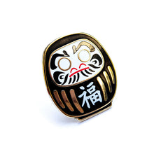 Load image into Gallery viewer, DARUMA DOLL ENAMEL PIN - JAPANESE LUCKY CHARM LAPEL PIN