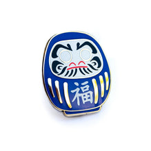 Load image into Gallery viewer, DARUMA DOLL ENAMEL PIN - JAPANESE LUCKY CHARM LAPEL PIN
