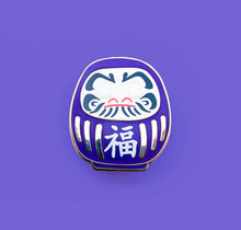 Load image into Gallery viewer, DARUMA DOLL ENAMEL PIN - JAPANESE LUCKY CHARM LAPEL PIN