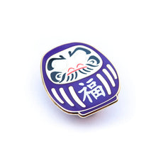 Load image into Gallery viewer, DARUMA DOLL ENAMEL PIN - JAPANESE LUCKY CHARM LAPEL PIN