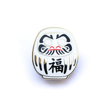Load image into Gallery viewer, DARUMA DOLL ENAMEL PIN - JAPANESE LUCKY CHARM LAPEL PIN