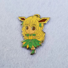 Load image into Gallery viewer, Grass Type Pocket Monster Chibi Hard Enamel Pin