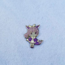 Load image into Gallery viewer, Lilac Normal Type Pocket Monster Chibi Enamel Pin