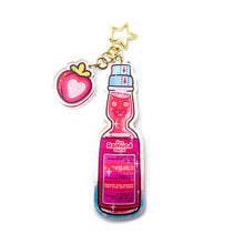 Load image into Gallery viewer, RAMUNÉ KEYCHAIN -JAPANESE SODA POP DRINK - Choose your flavor!