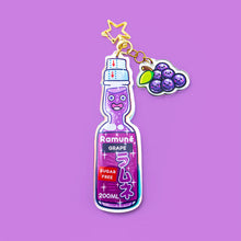 Load image into Gallery viewer, RAMUNÉ KEYCHAIN -JAPANESE SODA POP DRINK - Choose your flavor!