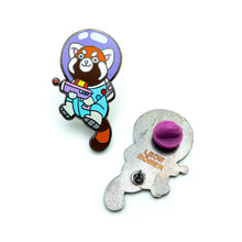 Load image into Gallery viewer, SPACE RED PANDA ENAMEL PIN - ASTRONAUT RED PANDA