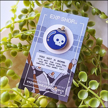 Load image into Gallery viewer, Blue Skull Bomb Pin