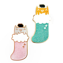 Load image into Gallery viewer, BAD KITTENS •  2 INCH GIANT GLITTER LAPEL PIN •