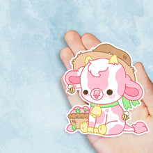 Load image into Gallery viewer, Garden Cows Vinyl Sticker Set