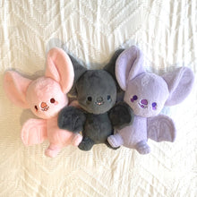 Load image into Gallery viewer, Bright Bat Plushies: Lavender, Pink, Charcoal or Rainbow!