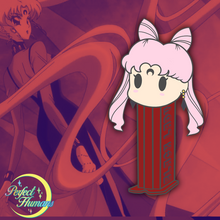 Load image into Gallery viewer, Black Lady Mini PEZ Dispenser Pin & Sticker Set