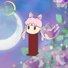 Load image into Gallery viewer, Black Lady Mini PEZ Dispenser Pin & Sticker Set