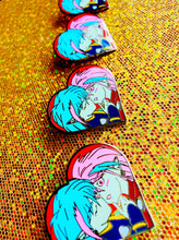 Load image into Gallery viewer, Ali and An / Alan and Ann Heart Pin