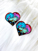 Load image into Gallery viewer, Ali and An / Alan and Ann Heart Pin