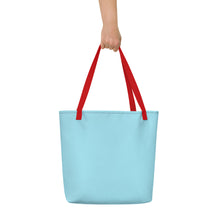 Load image into Gallery viewer, RAWR - BizBaz Dino Beach Bag - Light Blue