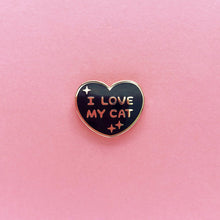 Load image into Gallery viewer, I LOVE MY CAT(S) LAPEL PIN •
