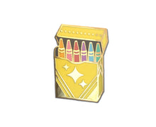 Load image into Gallery viewer, Crayon Box enamel Pin - 2 Variants!