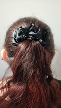 Load image into Gallery viewer, Be NOT Afraid Satin Scrunchie: Biblically Accurate Angels & Eye print Ophanim Seraphim Old testament Religious Imagery Hair Accessories