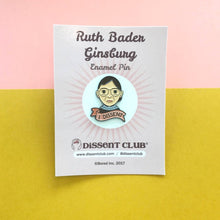 Load image into Gallery viewer, Ruth Bader Ginsburg RBG "I Dissent" Enamel Pin
