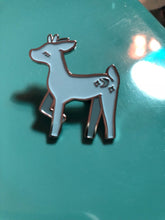 Load image into Gallery viewer, Deer Fawn Enamel Pins - Soft Enamel Silver