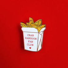 Load image into Gallery viewer, Crab Rangoon Fan Club enamel pin