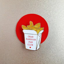 Load image into Gallery viewer, Crab Rangoon Fan Club enamel pin